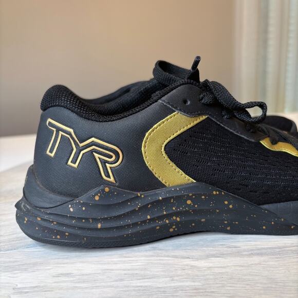TYR CXT-1 Trainer Gym Black & Gold Crossfit Trainers Sneakers US Size 5.5 main image 8